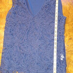 Fabiana Filippi Sheer Crochet Silk Cotton Vest
